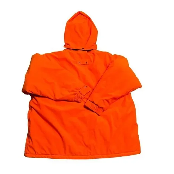 Cabelas XXL All Game Outfitters Ago Blaze Orange Insulated Hooded Hunting Jacket